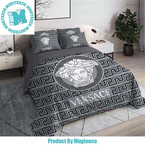 grey versace bedding